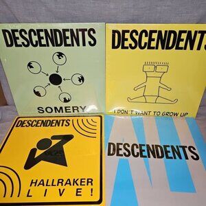 Lot of 4 Descendents Records (New): Hallraker, Somery, All, I Don't Want to Grow